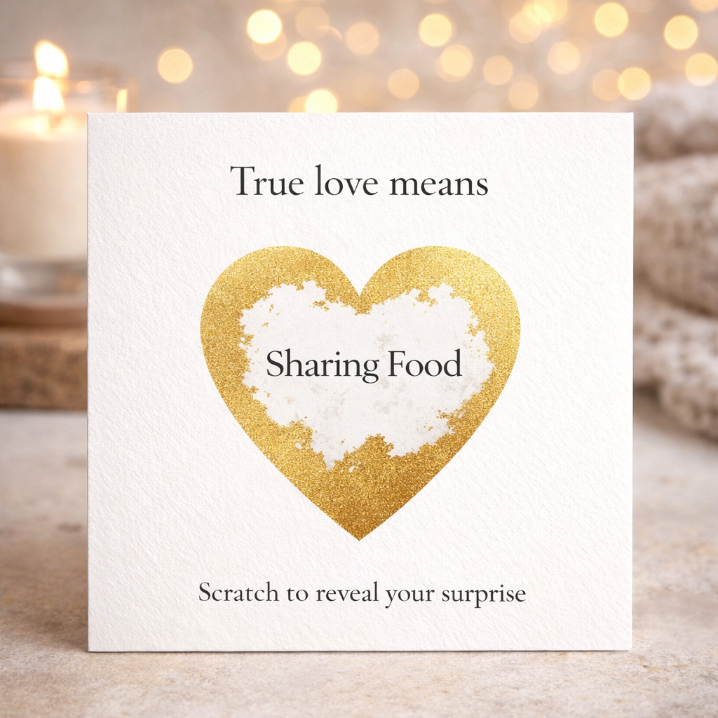 Funny Scratch Card for Couples, True Love Surprise Reveal Card, Playful Gift, Valentine's Day