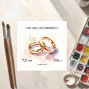 Personalised Anniversary Card, Romantic Keepsake Gift