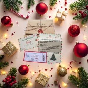 Personalized Santa Letter Set – North Pole, Nice List Certificate
