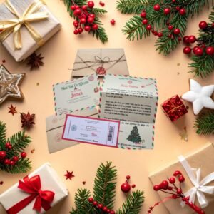 Personalized Letter from Santa Set: Vintage Christmas Keepsake Gift