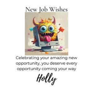Funny New Job Card: Personalized Career Celebration