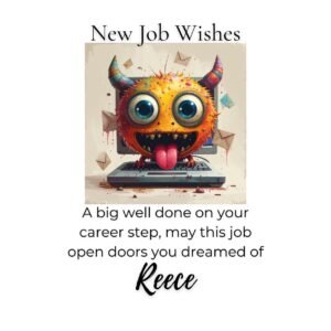 Funny New Job Card: Cheerful Congrats, Career Promotion
