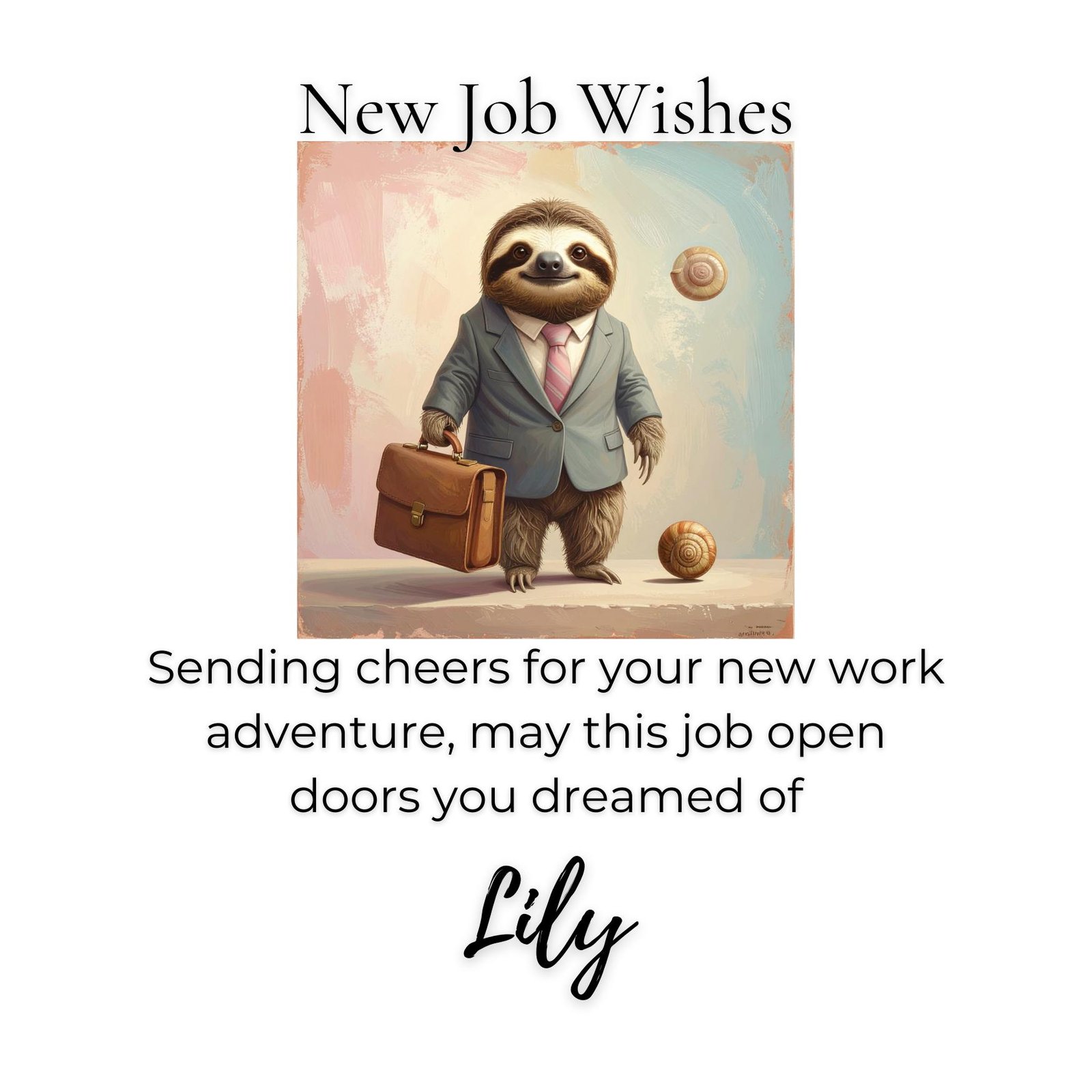 Funny New Job Greeting Card Celebrate A Bold Career Move With Confidence And A Smile
