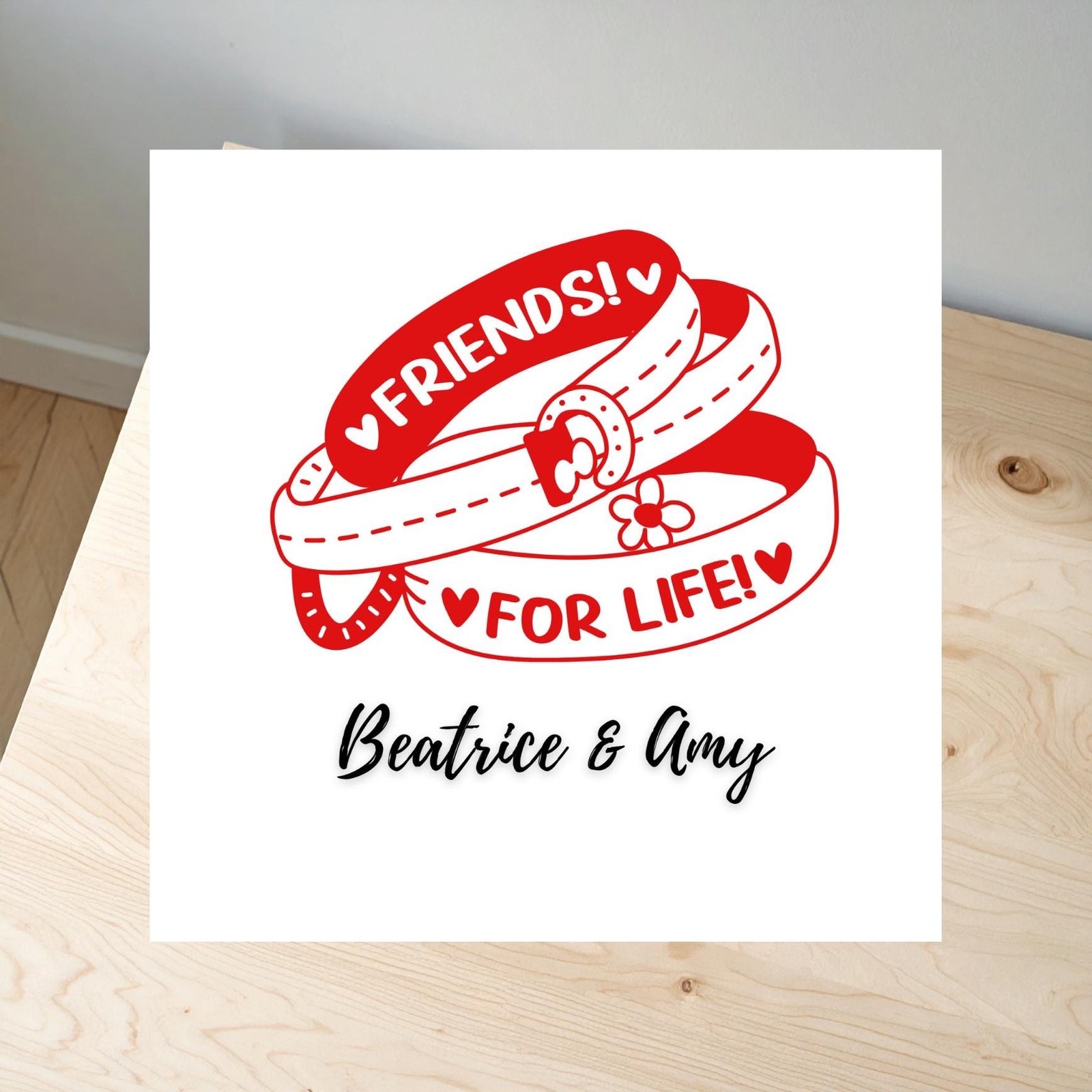 Funny Best Friend Card Personalised With Name, Encouraging Friendship Greeting Card For Support, Good Luck, Life Moments, Bestie Gift Idea