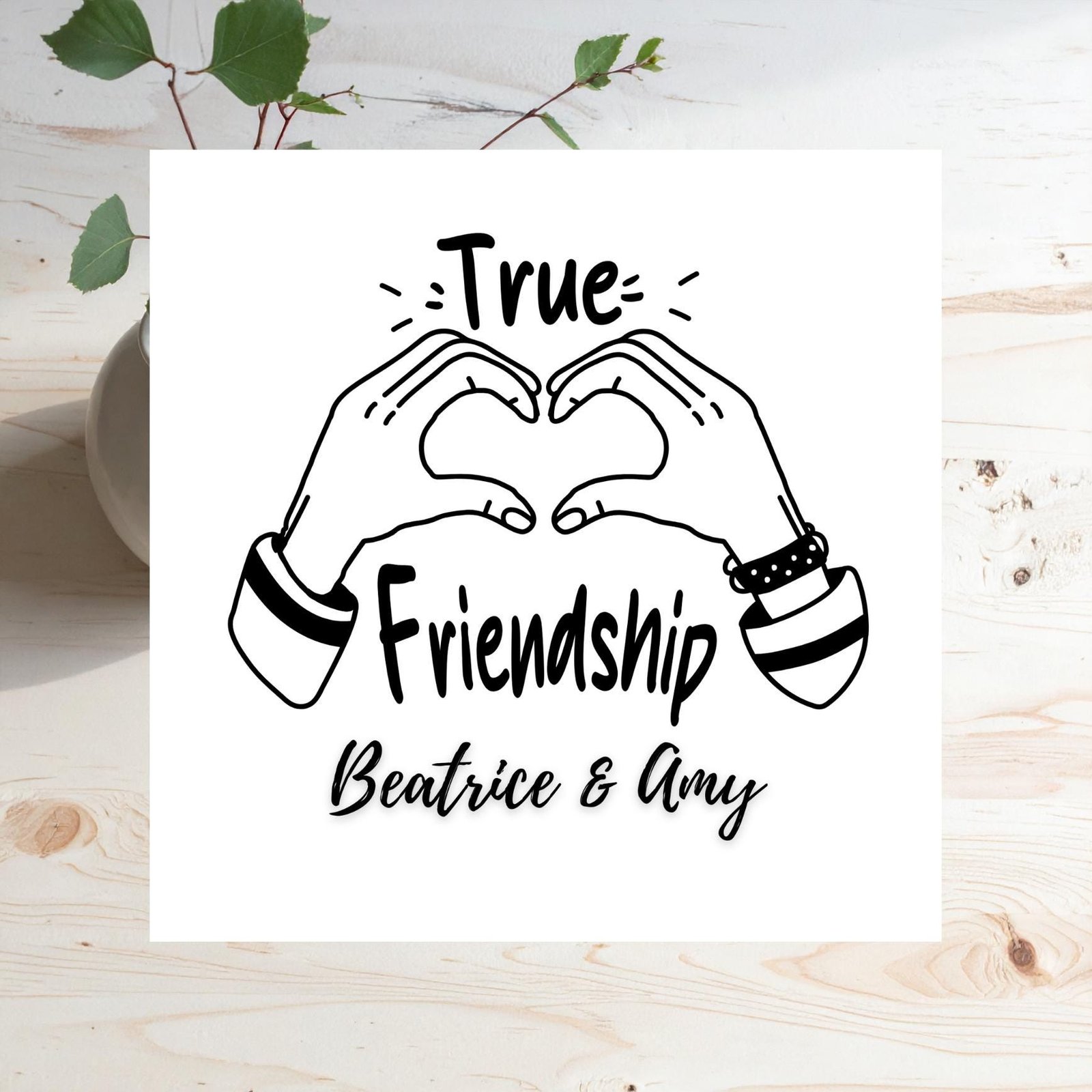 Personalised Friendship Card With Name, Funny Best Friend Greeting Card For Life Changes, New Job, Exams, Big Decisions