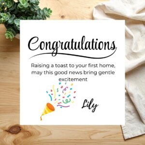 Congratulations Card For Family Member Or Friend, Personalised Well Done Card To Celebrate Proud Moments