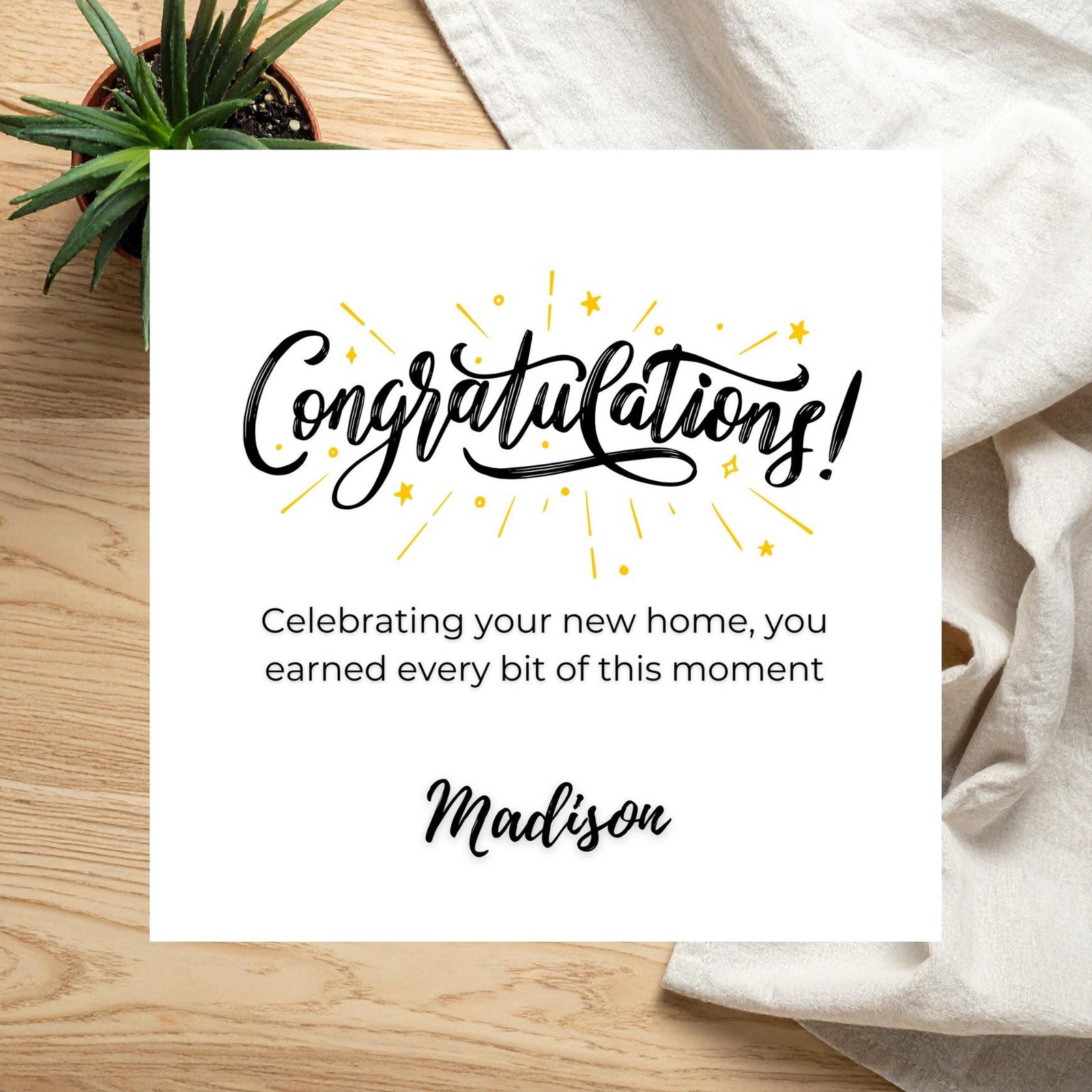 Funny Congratulations Card For Mum Dad Or Friend, Personalised Proud Of You Greeting With Warm Encouragement