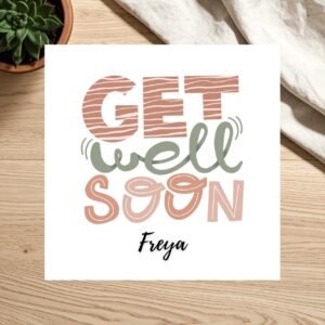 Get Well Soon Card for Dad, Warm Healing Message and Encouragement, Personalised Support Card from Family