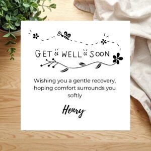 Get Well Card for Sister or Brother, Caring Recovery Wishes and Thoughtful Support, Personalised Family Greeting Card