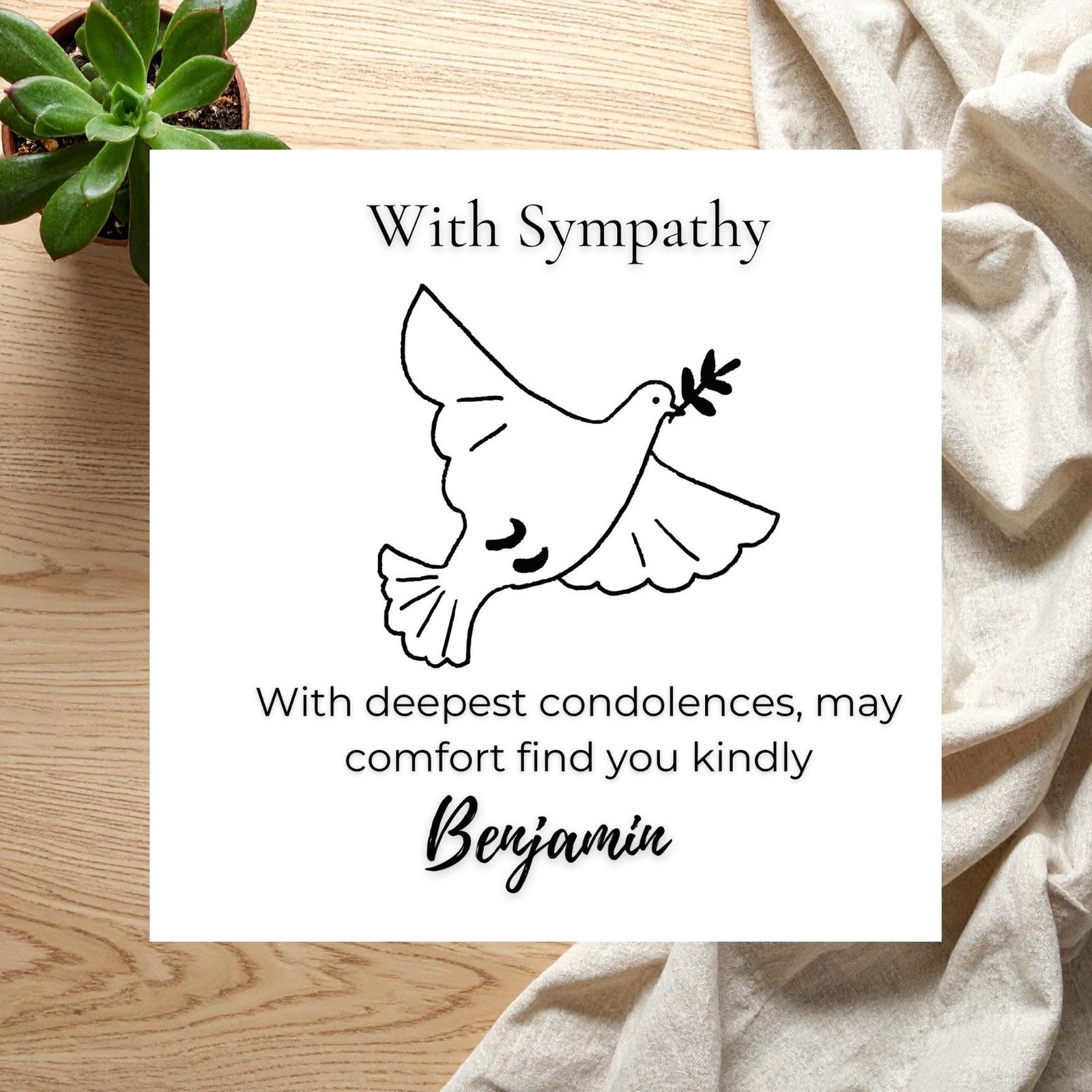Sympathy Card for Grief and Loss, Condolence Greeting for Family and Friends, Thoughtful Comfort During Hard Moments