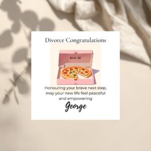 Divorce Card for Wife or Husband, Funny Support Greeting for New Chapter, Moving On Card for Couple Friends