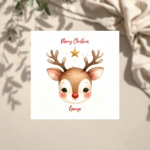 Funny Christmas Card for Family, Cute Xmas Card for Mum Dad Kids, Holiday Greeting Card Personalised for Winter Celebration