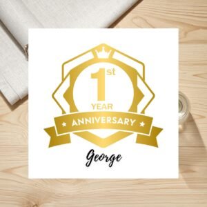 Wedding Anniversary Card for Mum and Dad, Elegant Personalised Family Love Gift