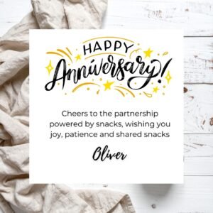 Anniversary Card Gift for Aunt and Uncle, Personalised Family Keepsake