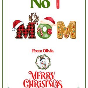 Personalized Christmas Wine Bottle Label, Custom Vinyl Sticker