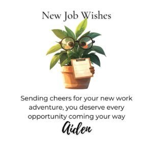 Funny New Job Card: Playful Office Humor, Personalized Gift