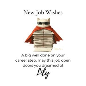 Funny New Job Card: Personalized Career Congratulations