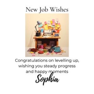Congratulations New Job Greeting Card With Fun Office Humor And Positive Vibes