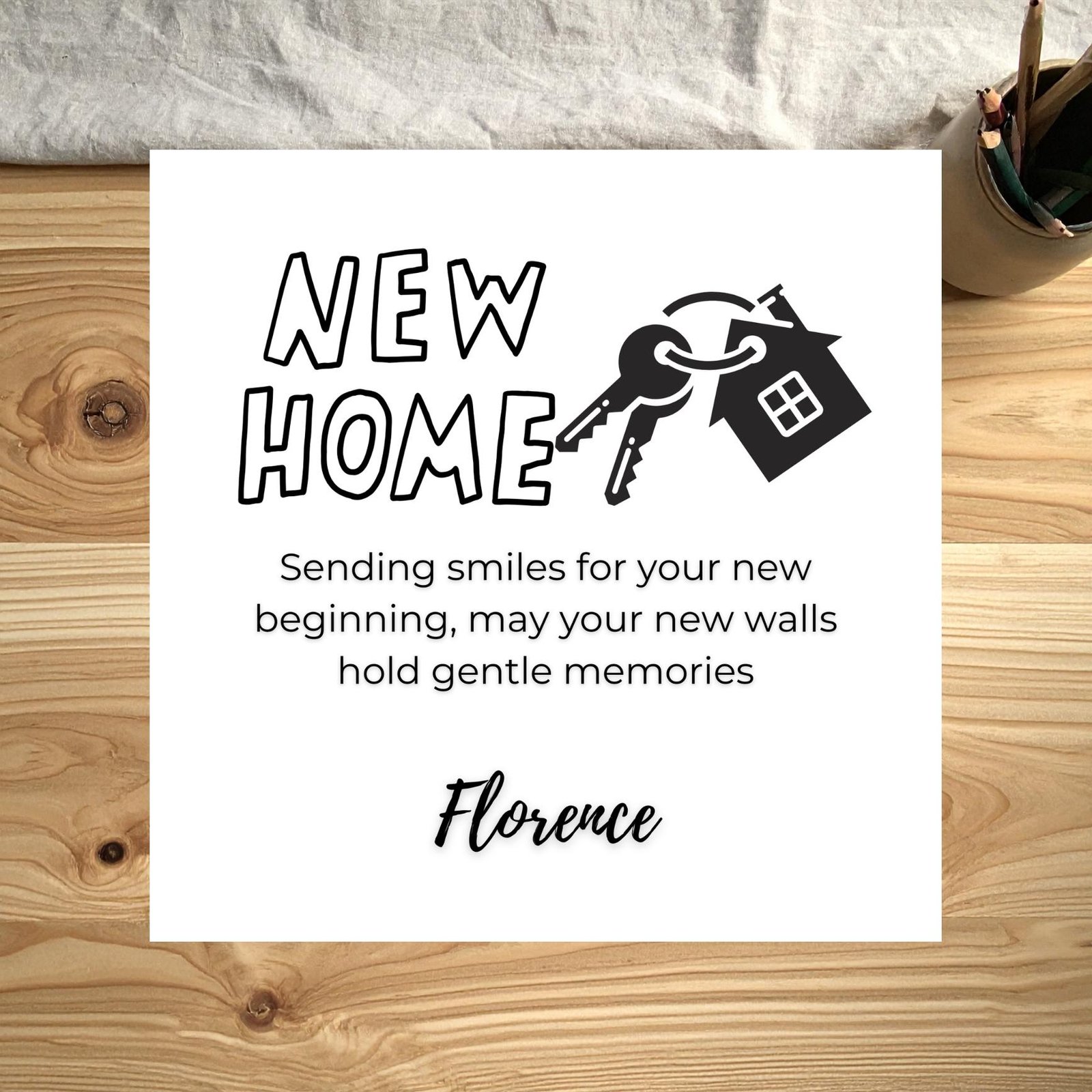 New Home Greeting Card Funny Personalised Housewarming Card For Couples New Beginnings And Fresh Starts