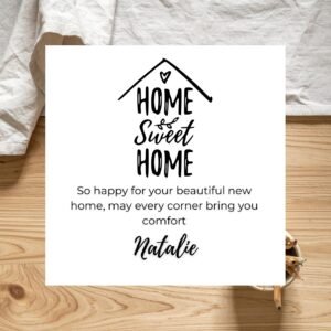 New Home Greeting Card Funny Personalised Housewarming Card For Couples New Beginnings And Fresh Starts
