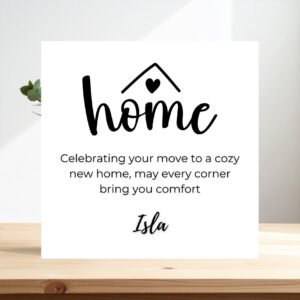 Personalised Welcome Home Card Funny New Home Greeting Ideal Housewarming Gift For Couples Or Families