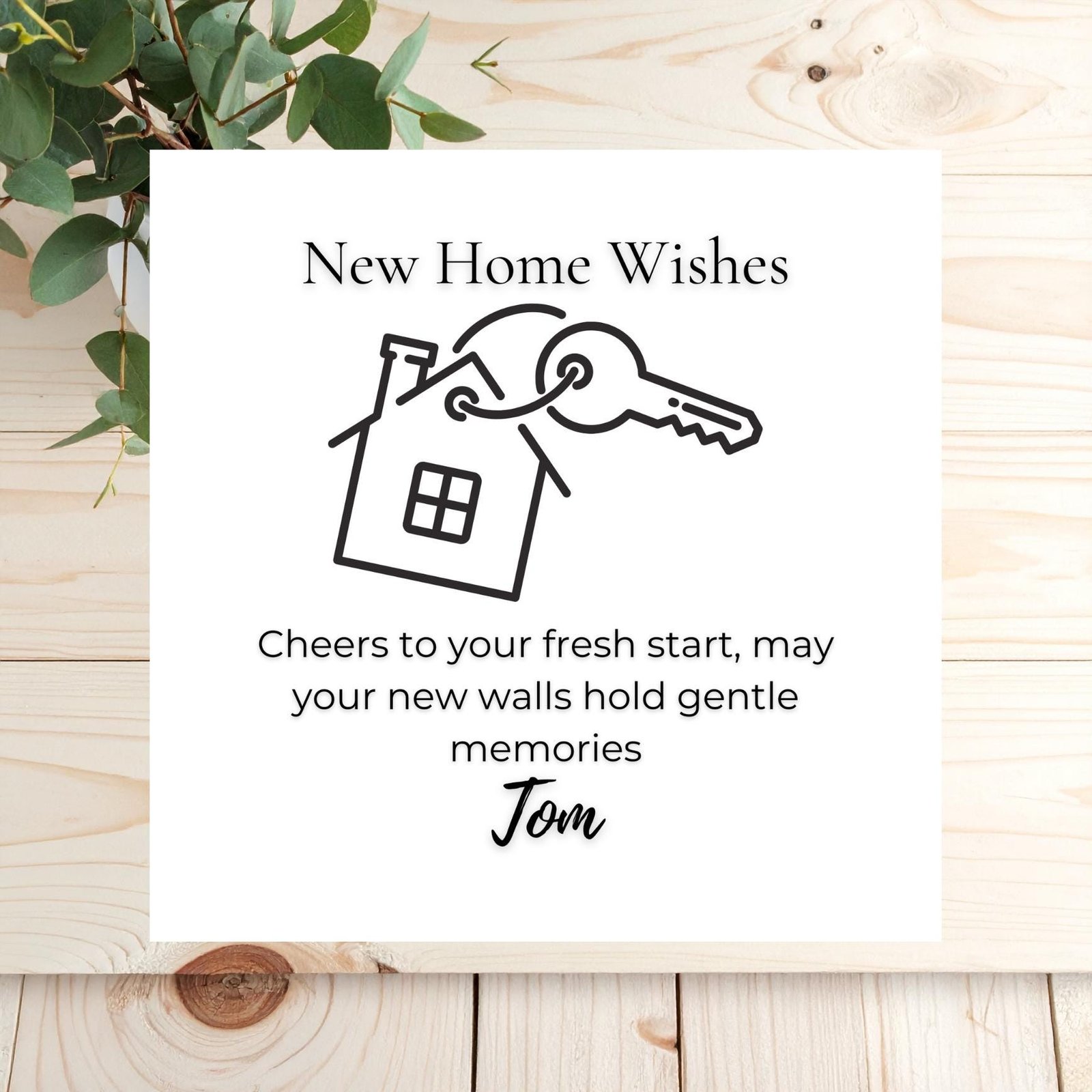 Funny Housewarming Greeting Card Personalised New Home Welcome Card For Moving Day And Fresh Starts