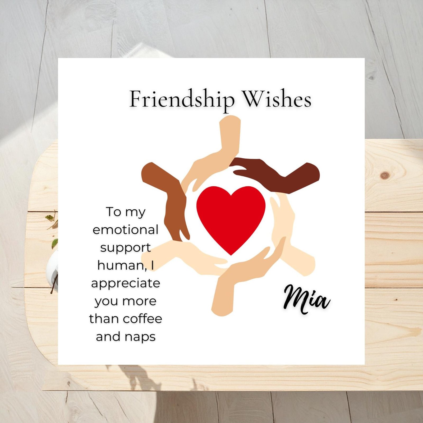 Best Friend Card With Custom Name, Funny Encouragement Greeting Card For Friends And Family, Perfect For New Beginnings