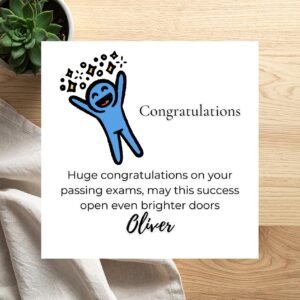 Funny Congratulations Card For Family Or Friends, Personalised Proud Of You Greeting For Mum Dad Sister Brother Or Best Friend