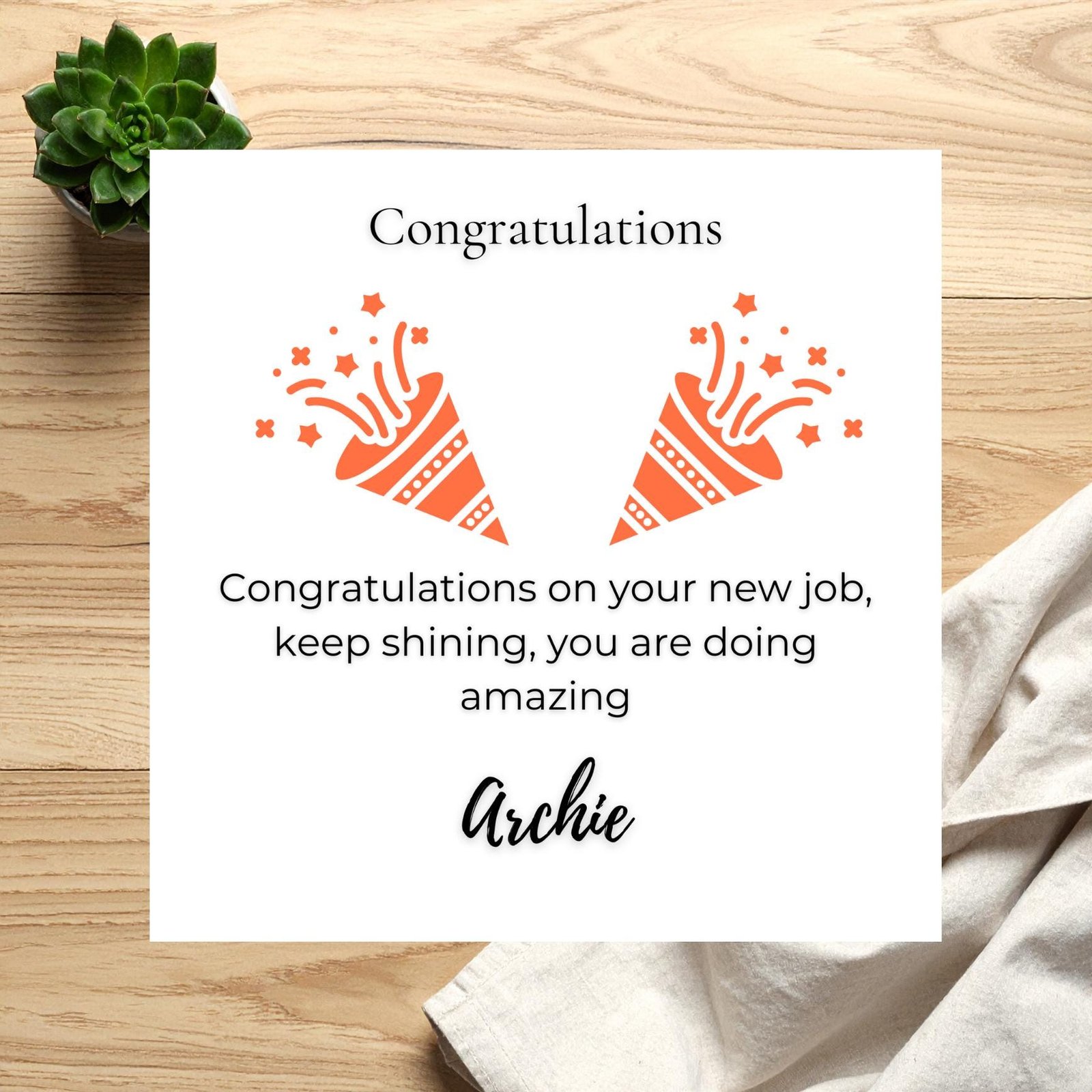 Funny Congrats Card For Best Friend Or Family Member, Personalised Celebration Card For Success And Achievements
