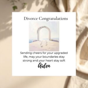 Divorce Card for Him, Funny Breakup Greeting for Husband, Moving On Support Card from Friends