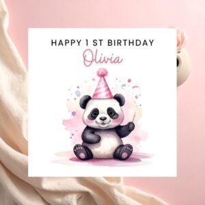 1st Birthday Girl Card, First Birthday Card For Girl, Personalised Baby Birthday, One Today Birthday Girl, First Birthday Gift