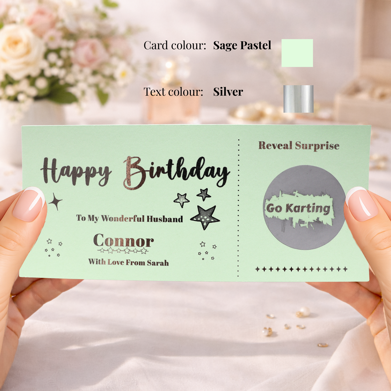 Personalised Birthday Surprise Scratch Card, Birthday Experience Reveal Card, Fun Activity Gift Voucher, Custom Birthday Reveal - Image 2