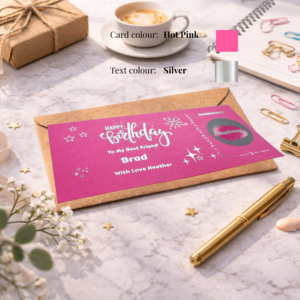 personalised birthday scratch card revealing skydiving experience surprise gift