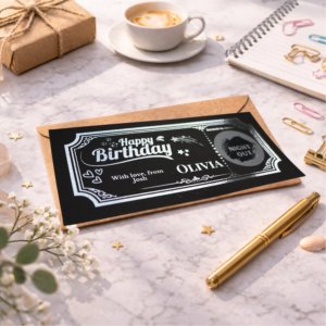 personalised birthday scratch card night out surprise experience reveal gift voucher