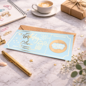 personalised birthday scratch card holiday trip reveal gift voucher