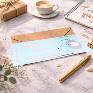personalised spa day birthday scratch card pamper experience gift voucher