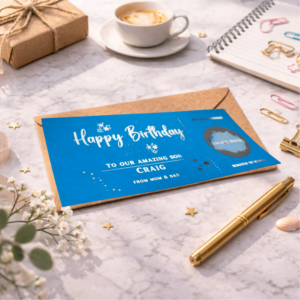 personalised escape room birthday scratch card experience surprise gift voucher