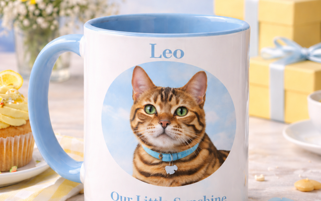Personalised Cat Mug UK | Custom Pet Mug Gift for Cat Lovers