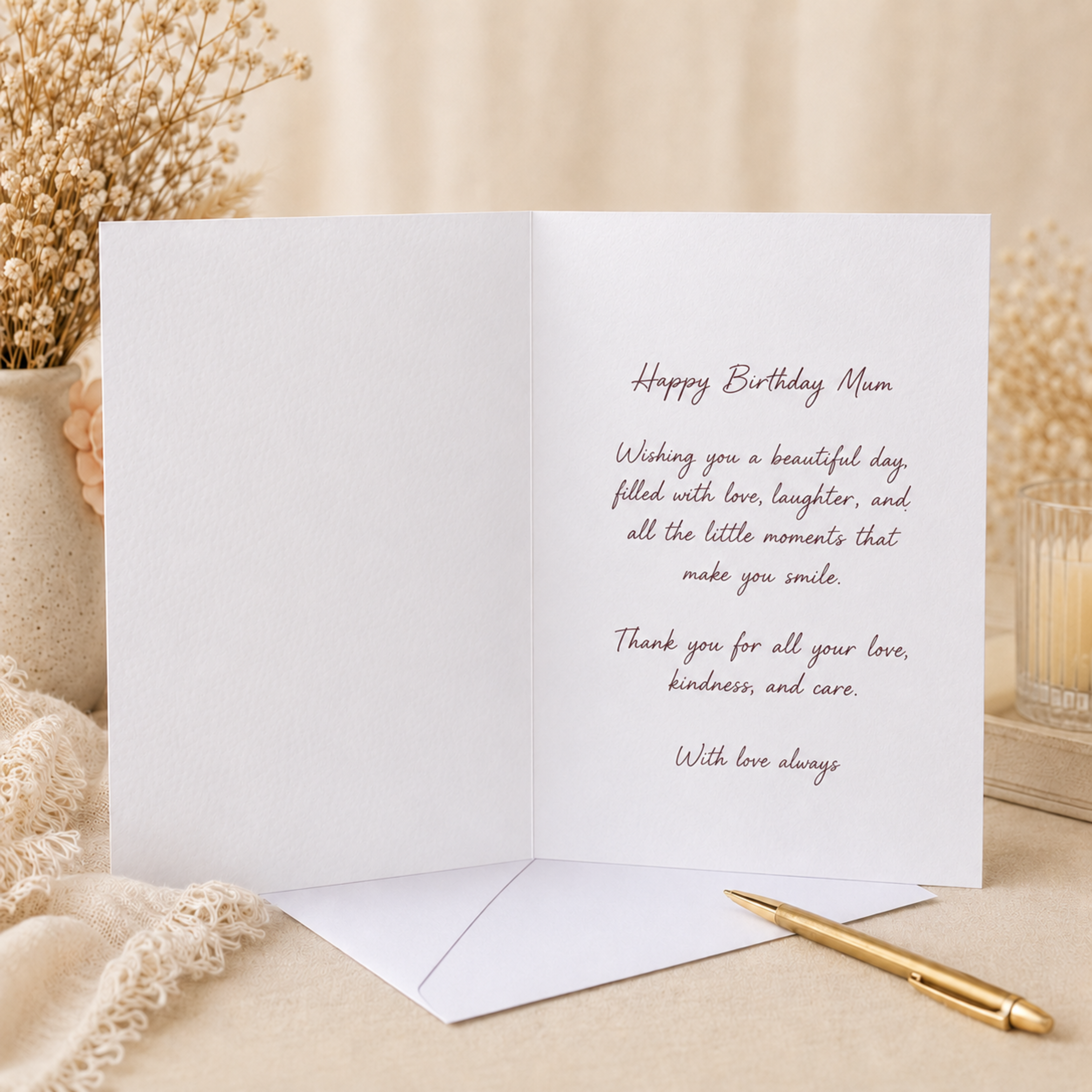 Personalised 3D MUM birthday card displayed as a handmade keepsake gift