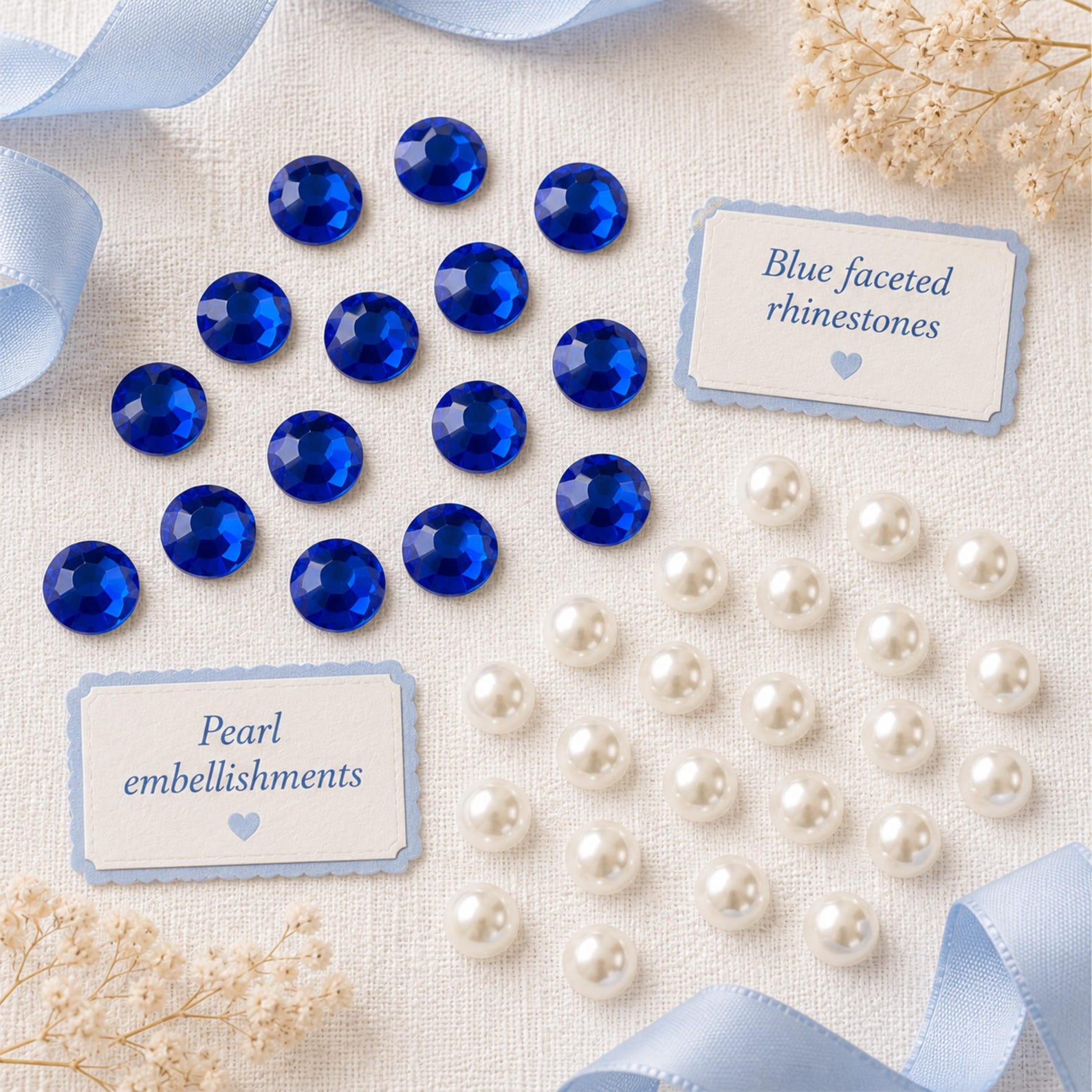 Personalised baby boy first birthday keepsake card with teddy bear and blue pearl details