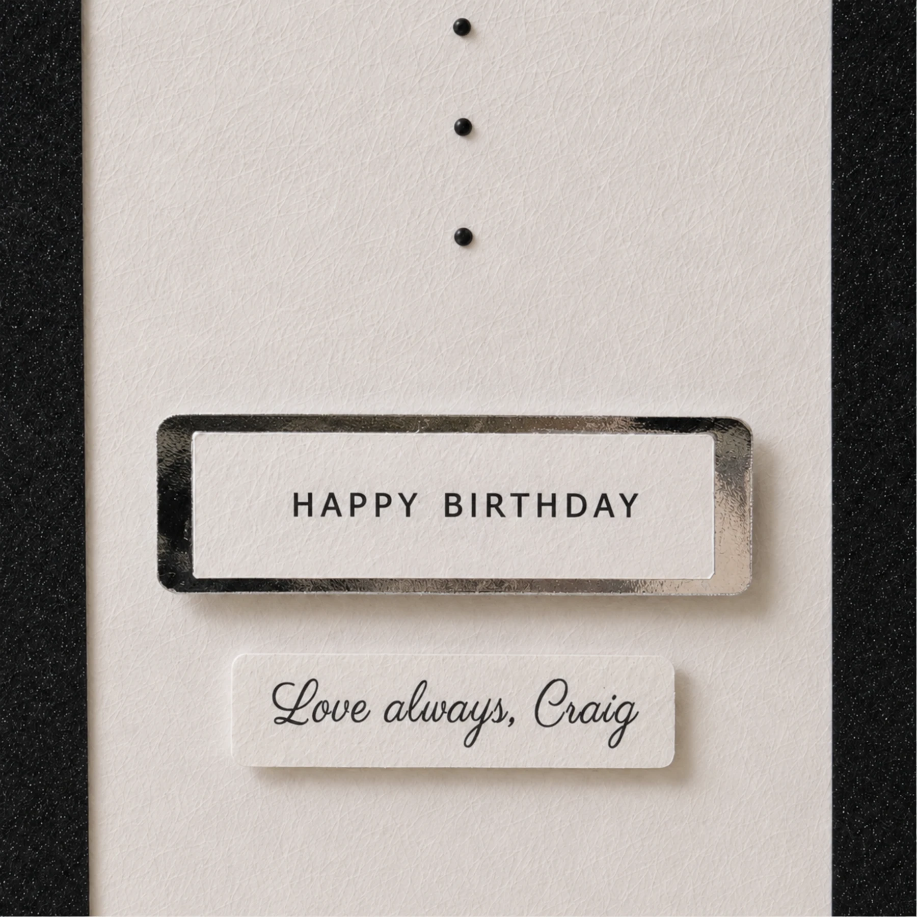 3D handmade tuxedo birthday card for Dad, husband or Grandad with custom wording